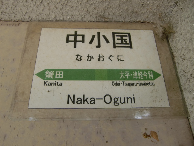 棒線駅ホーム